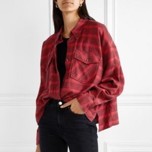 Isabel Marant Delora Red Flannel- Fall Staple!!